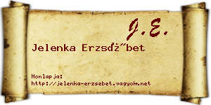 Jelenka Erzsébet névjegykártya